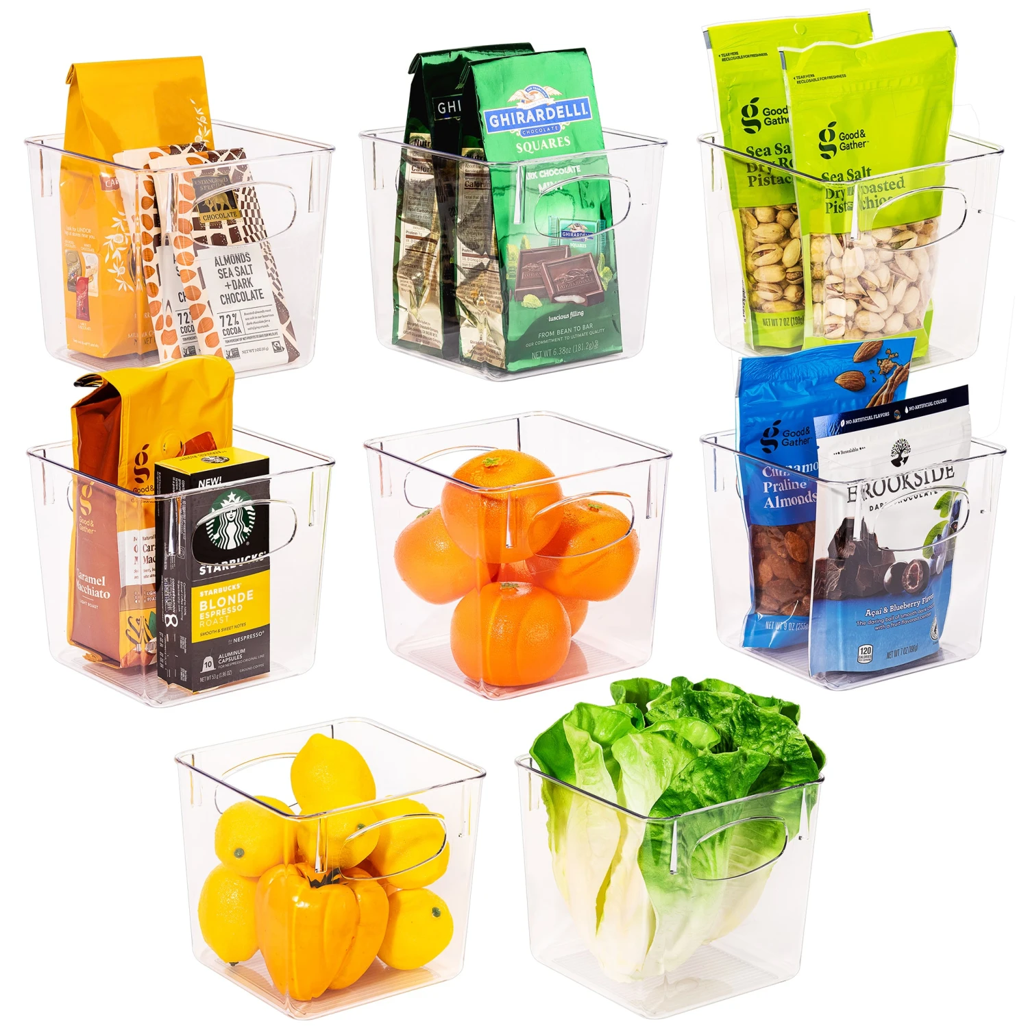 Fridge Storage Drawers (8 Pack) 2 Fridge Storage Drawers (8 Pack)