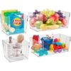 Clear Open Front Container Bins(Mixed Set) 1 Clear Open Front Container Bins(Mixed Set) -Sorbus Decor Shop 2.MIXED 4PK 2