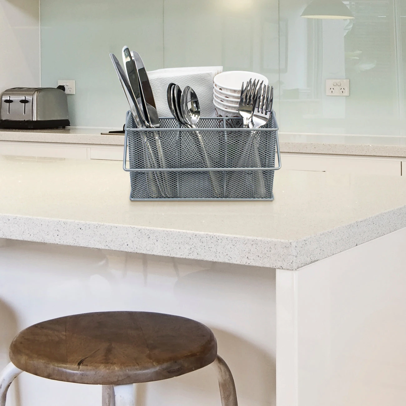 Steel Mesh Utensil Caddy 14 Steel Mesh Utensil Caddy - Image 12