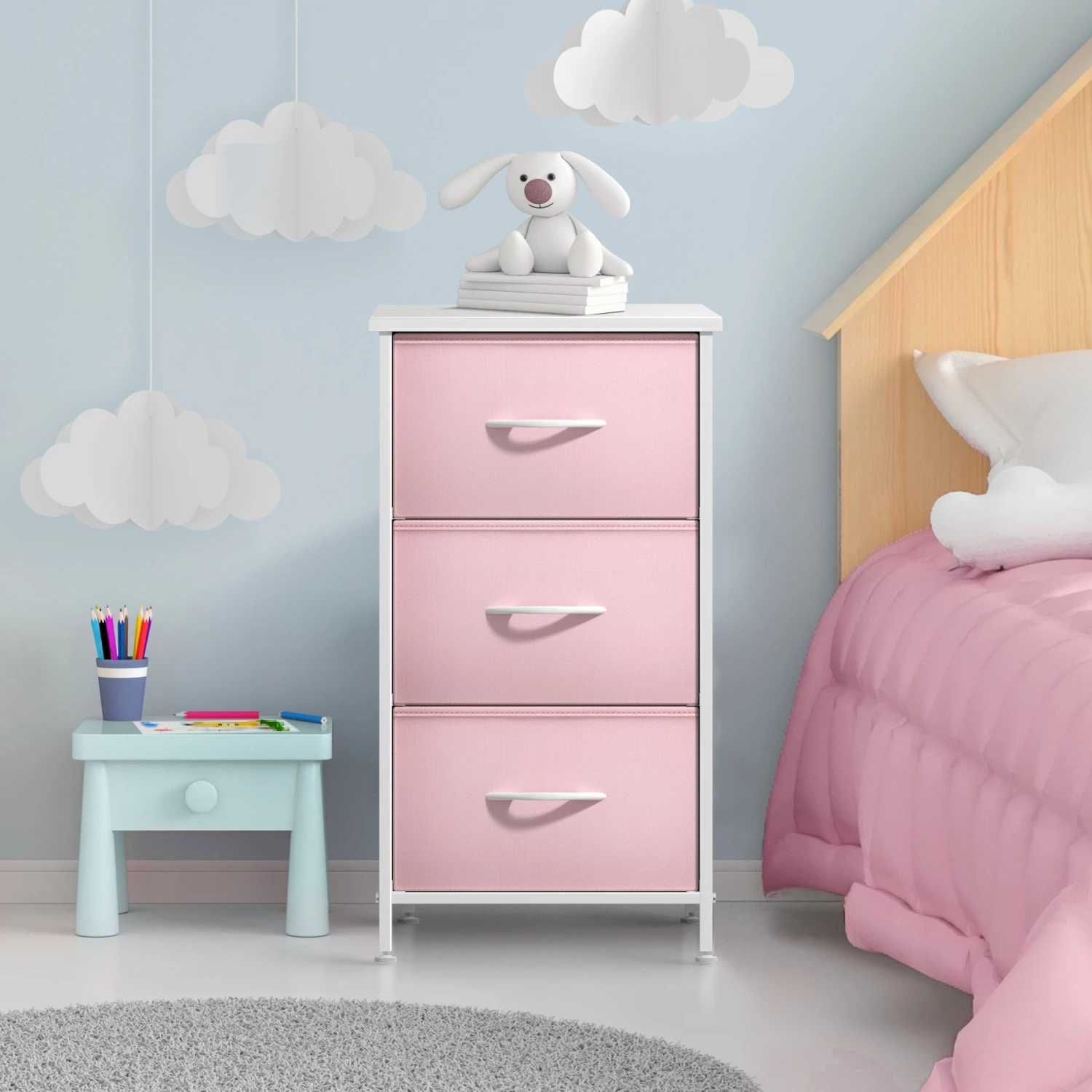 3 Drawer Display Nightstand 18 3 Drawer Display Nightstand - Image 17