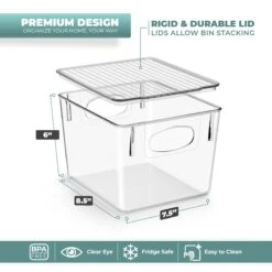 Plastic Bins With Lid Set (Medium) 23 Plastic Bins With Lid Set (Medium) -Sorbus Decor Shop 2 2532033d b143 430f a3d6 538a1afae3a2
