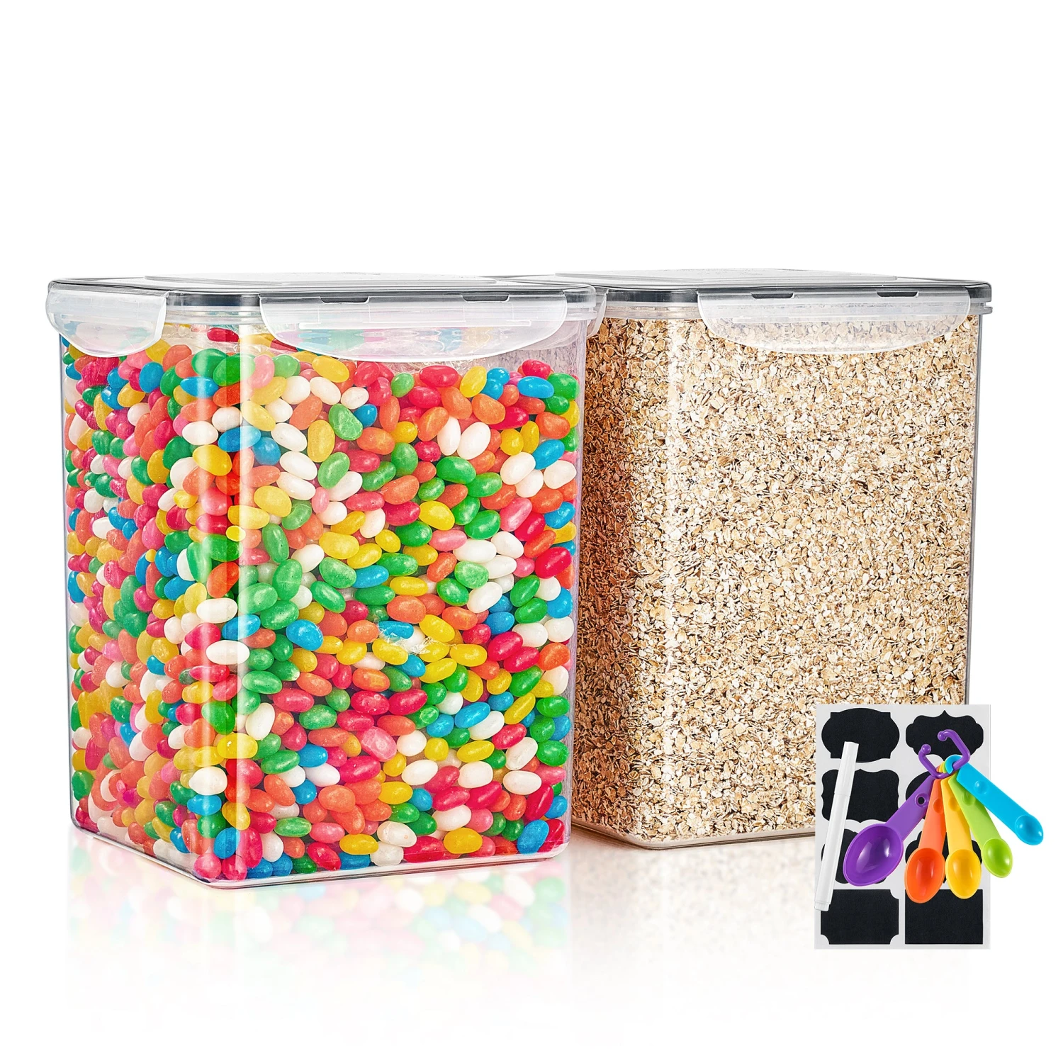 Large Food Storage Airtight Containers (2 Pack) 3 Large Food Storage Airtight Containers (2 Pack)