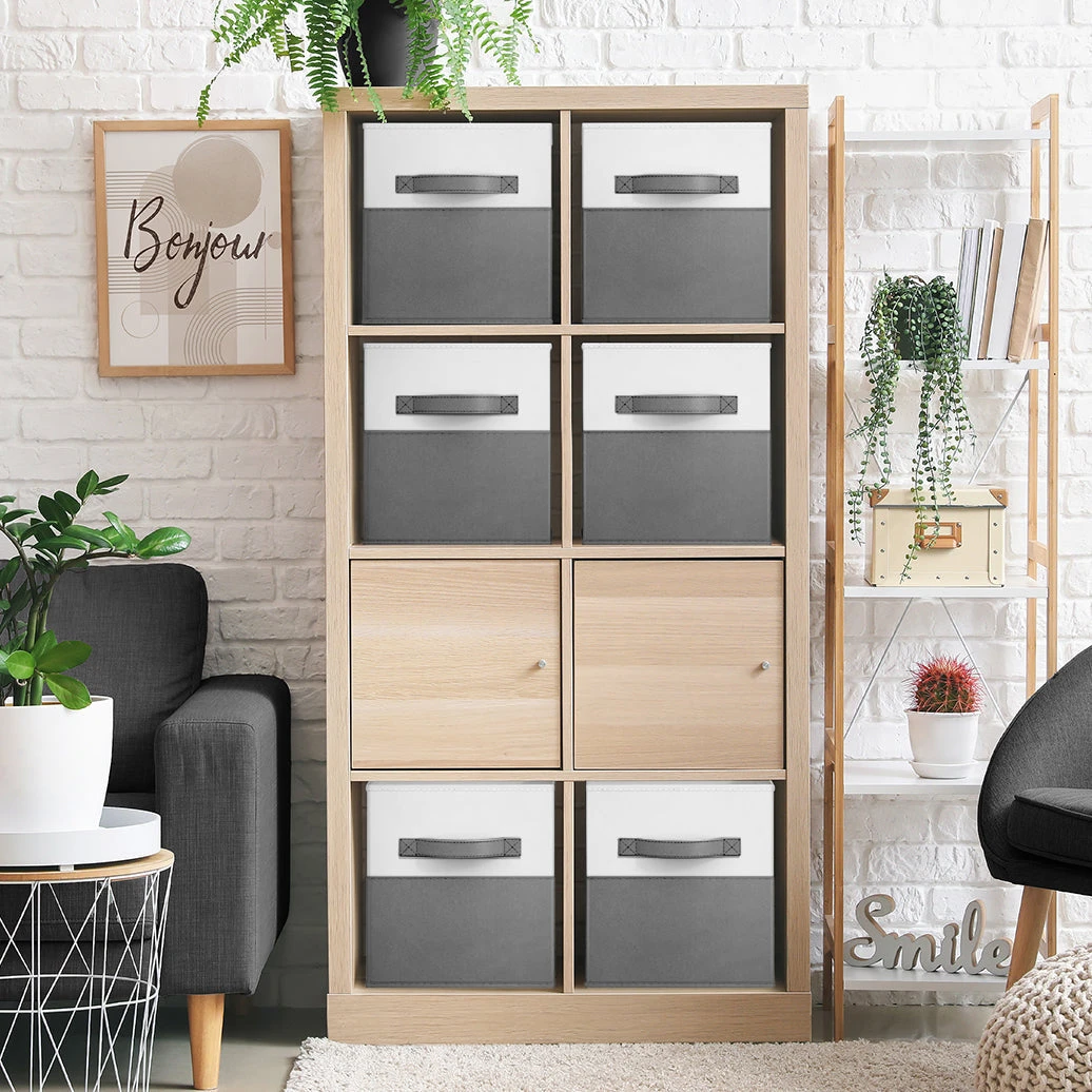 11" Cube Storage Fabric Bins (Two-Toned, 6 Pack) 21 11" Cube Storage Fabric Bins (Two-Toned, 6 Pack) - Image 19