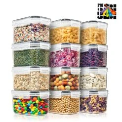 Medium Airtight Food Storage Containers With Lids (12 Pack) 14 Medium Airtight Food Storage Containers With Lids (12 Pack) -Sorbus Decor Shop 2 3b004f93 c557 4b09 b528 72b9b1f5c2c2