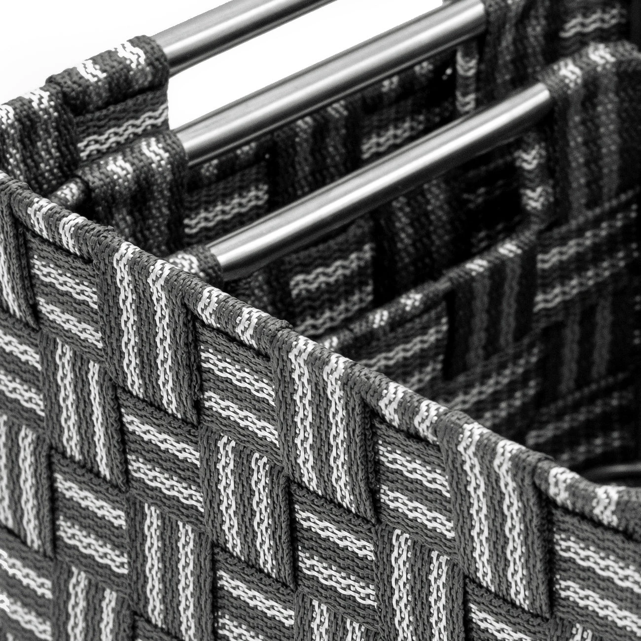 Double Woven Basket Bin Set (3 Pc) 7 Double Woven Basket Bin Set (3 Pc) - Image 5