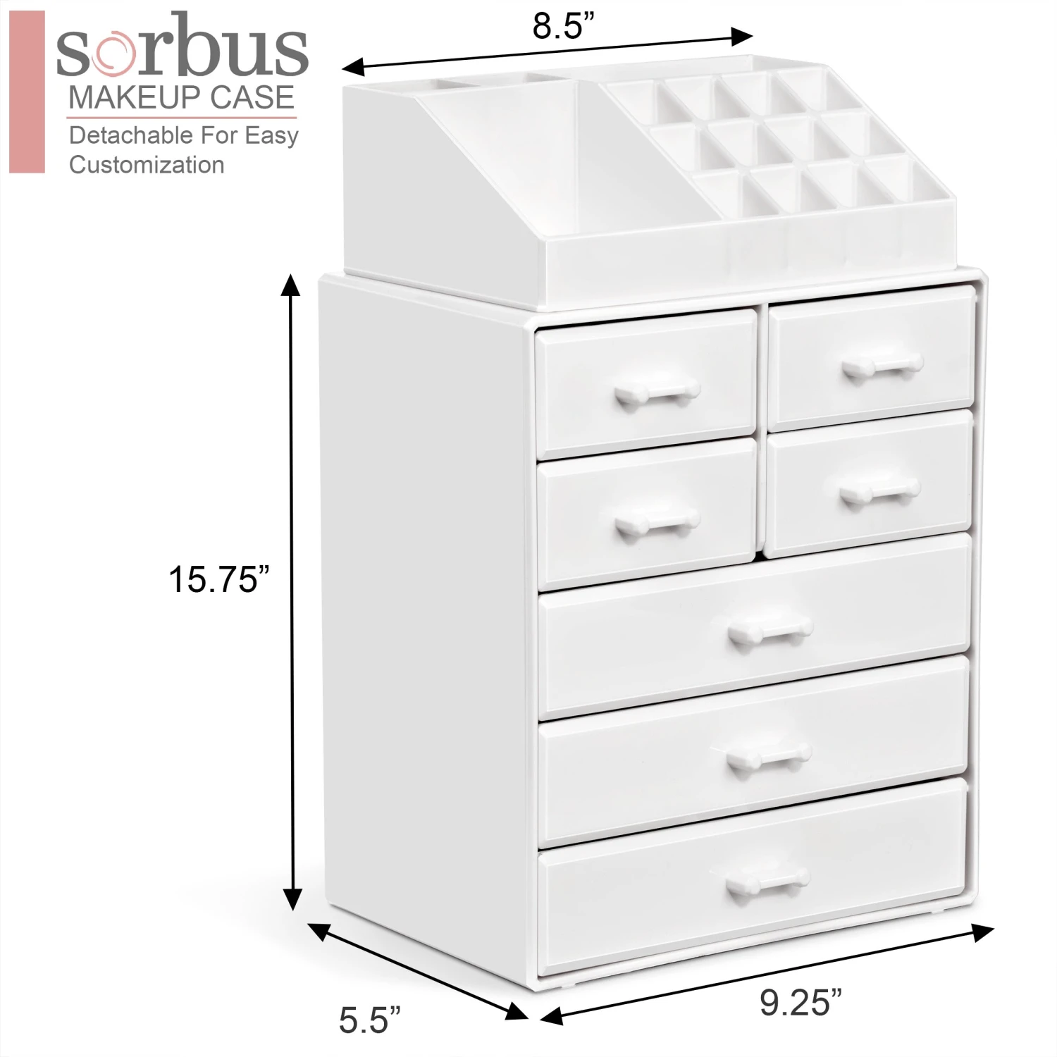 Makeup Organizer Tall (7 Drawer) 4 Makeup Organizer Tall (7 Drawer) - Image 2