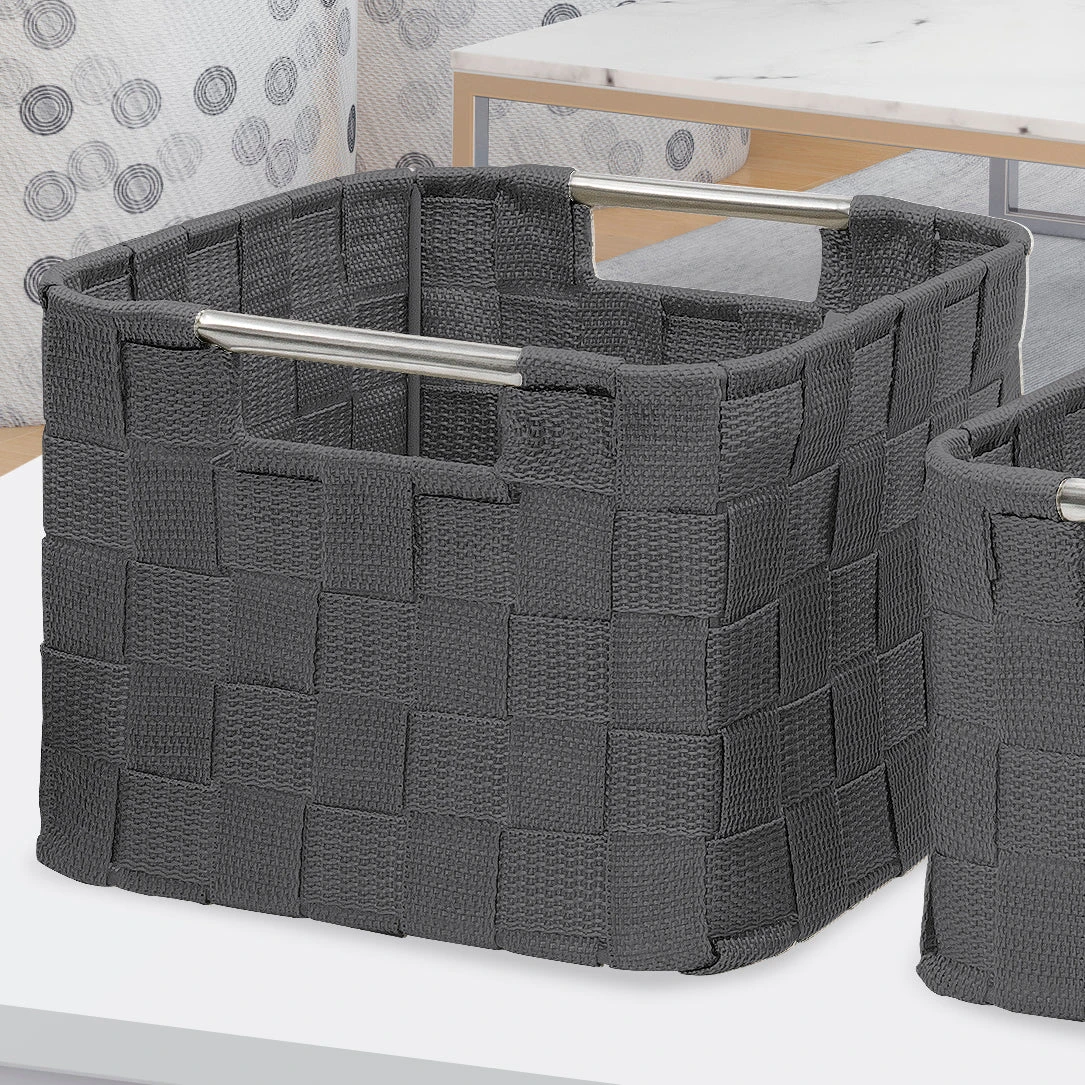 Double Woven Basket Bin Set (3 Pc) 11 Double Woven Basket Bin Set (3 Pc) - Image 9