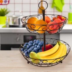Fruit Basket Holder (2 Tier) -Sorbus Decor Shop 2 50c2e6cd c68e 4f46 8d8d f068112cb820