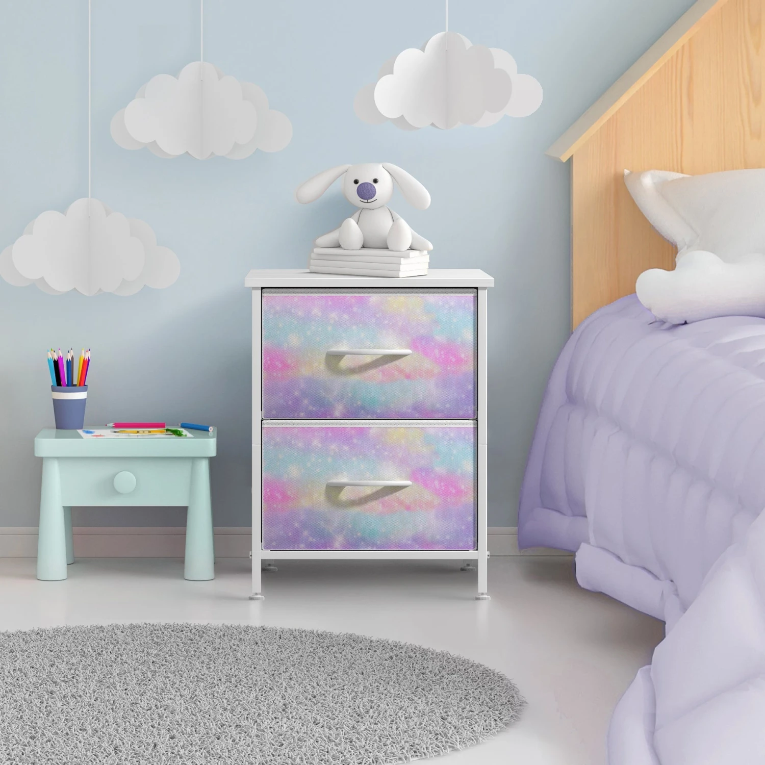 2 Drawer Display Nightstand 14 2 Drawer Display Nightstand - Image 12