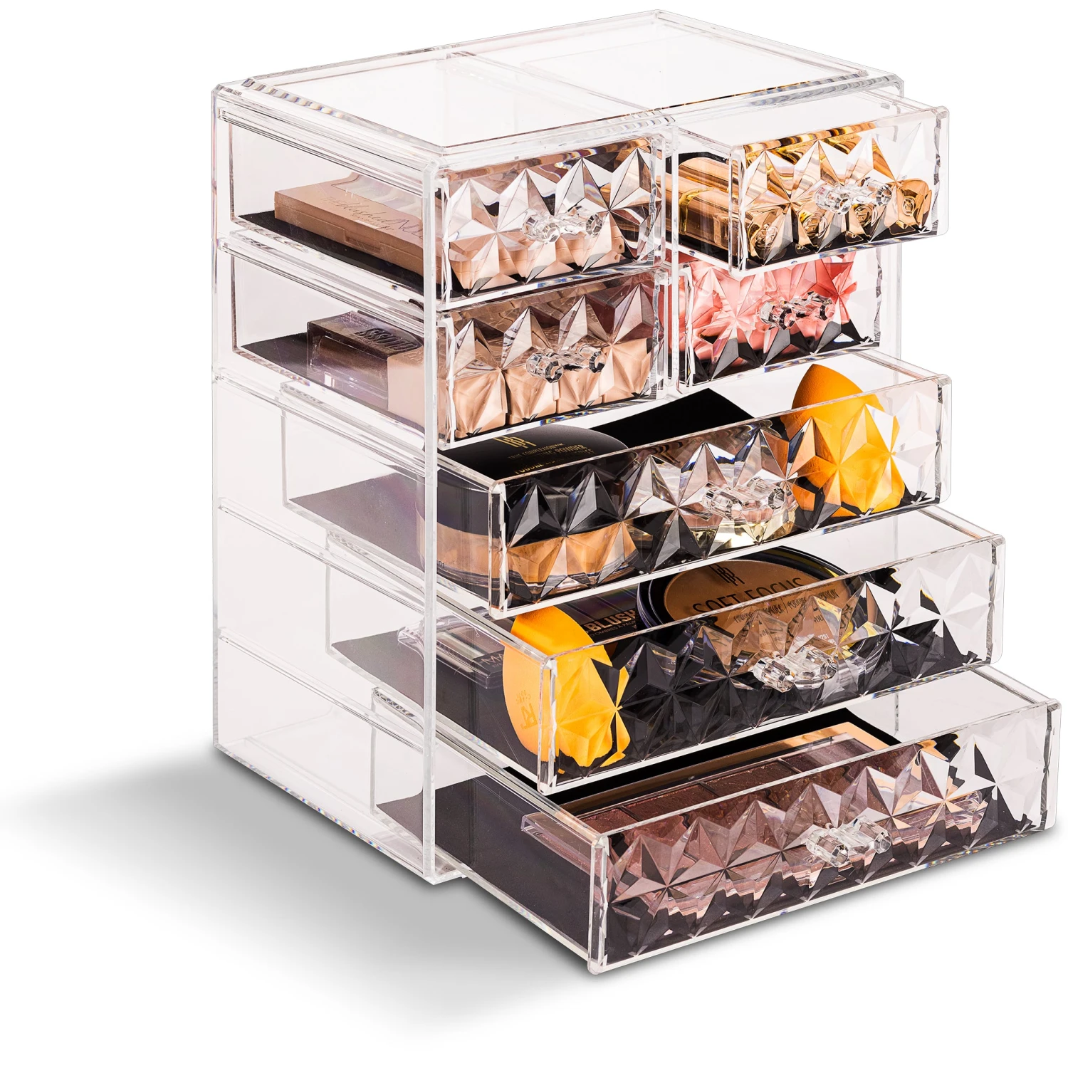 Diamond Makeup Organizer (7 Drawers) 3 Diamond Makeup Organizer (7 Drawers)