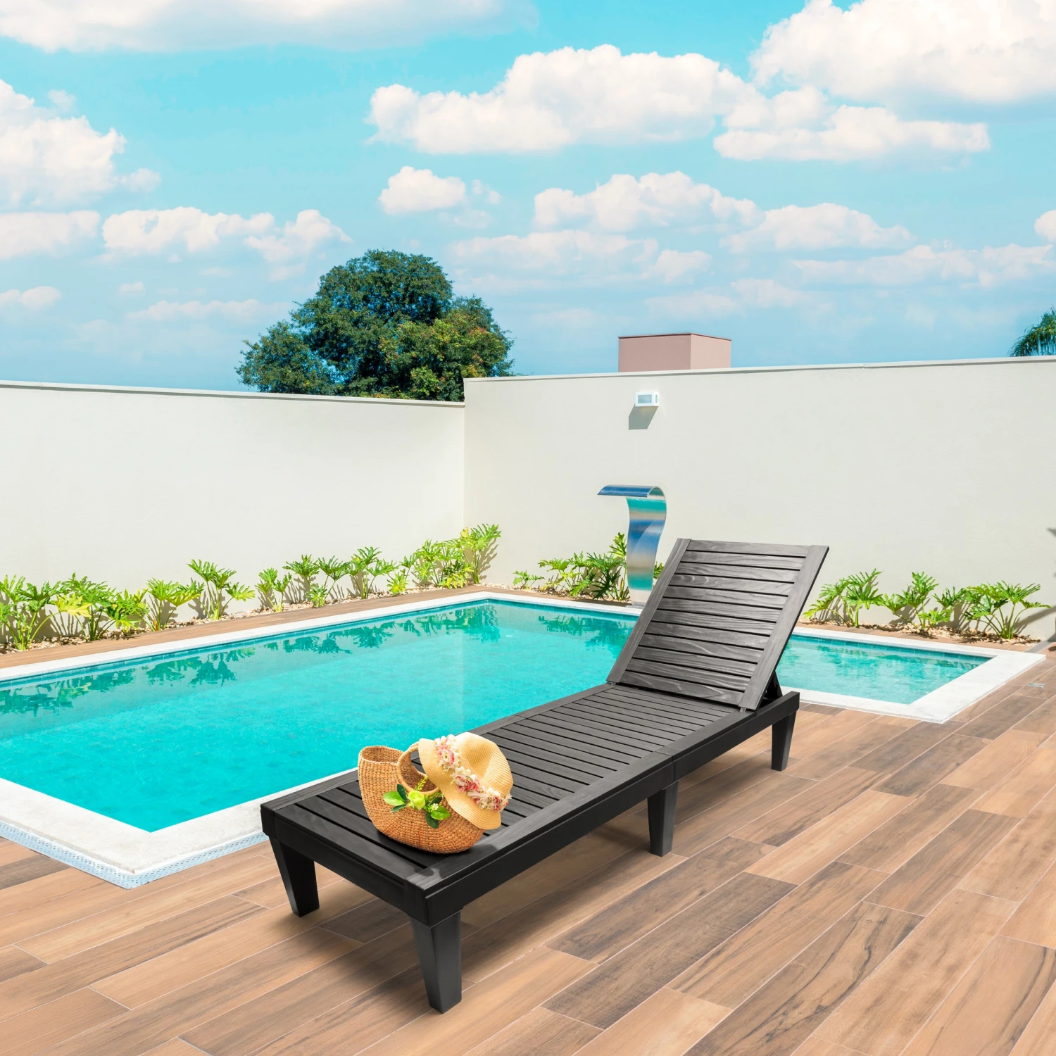 Adjustable Folding Outdoor Chaise Lounge Chair 4 Adjustable Folding Outdoor Chaise Lounge Chair - Image 2