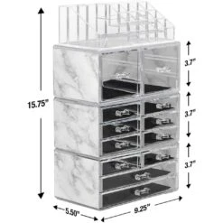 Makeup Organizer Case (12 Drawer 4Pc) -Sorbus Decor Shop 2 6685250b 810e 44c5 9234 8a3e33861a48