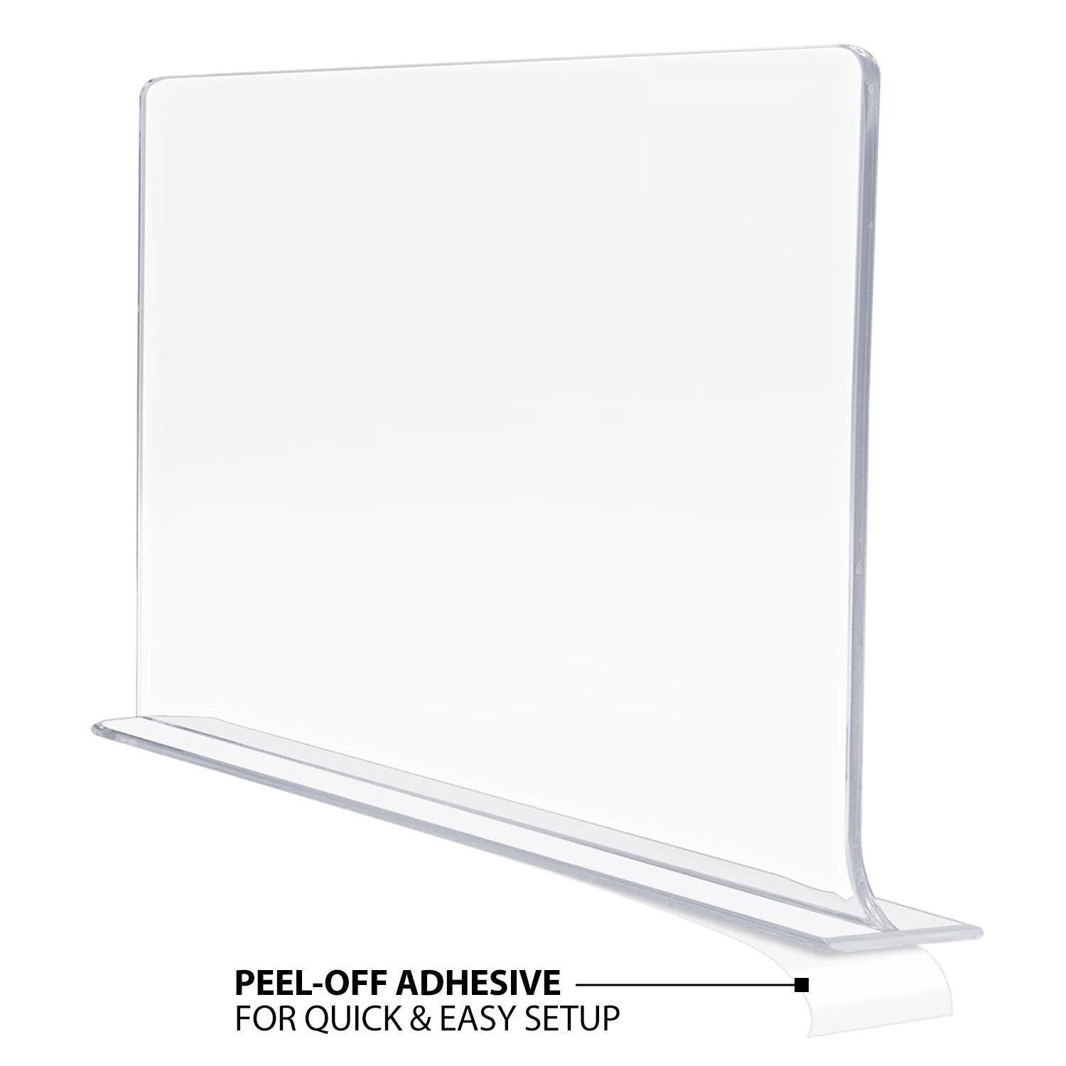 Acrylic Shelf Divider With Adhesive 5 Acrylic Shelf Divider With Adhesive - Image 3