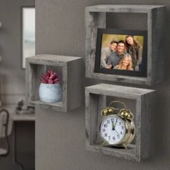 Square Floating Shelf (Set Of 3) -Sorbus Decor Shop 2 6a1342be 40c4 44be a475 ead6d8636dec