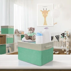 Twill Storage Basket Set With Trim (3 Pack) 20 Twill Storage Basket Set With Trim (3 Pack) -Sorbus Decor Shop 2 6cf10ae2 c2de 4c13 a656 5fe99e122daa