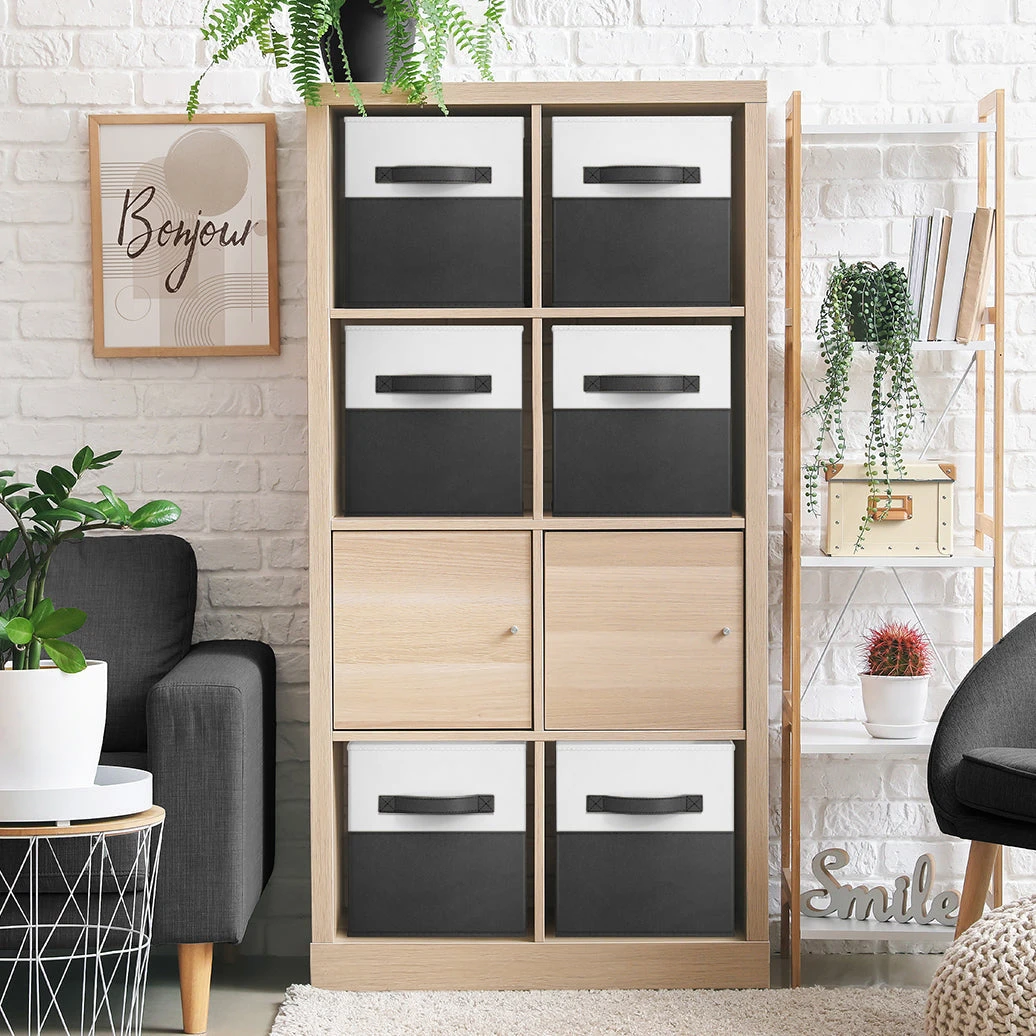 11" Cube Storage Fabric Bins (Two-Toned, 6 Pack) 9 11" Cube Storage Fabric Bins (Two-Toned, 6 Pack) - Image 7