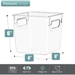 Clear Plastic Storage Bins With Handles (4 Pack) -Sorbus Decor Shop 2 80df7563 0cd7 4a21 9867 f30b466f8e68