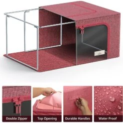 Small Storage Bin With Metal Frames (Single Pack) 19 Small Storage Bin With Metal Frames (Single Pack) -Sorbus Decor Shop 2 823f8706 95aa 446a a267 6835aca82022