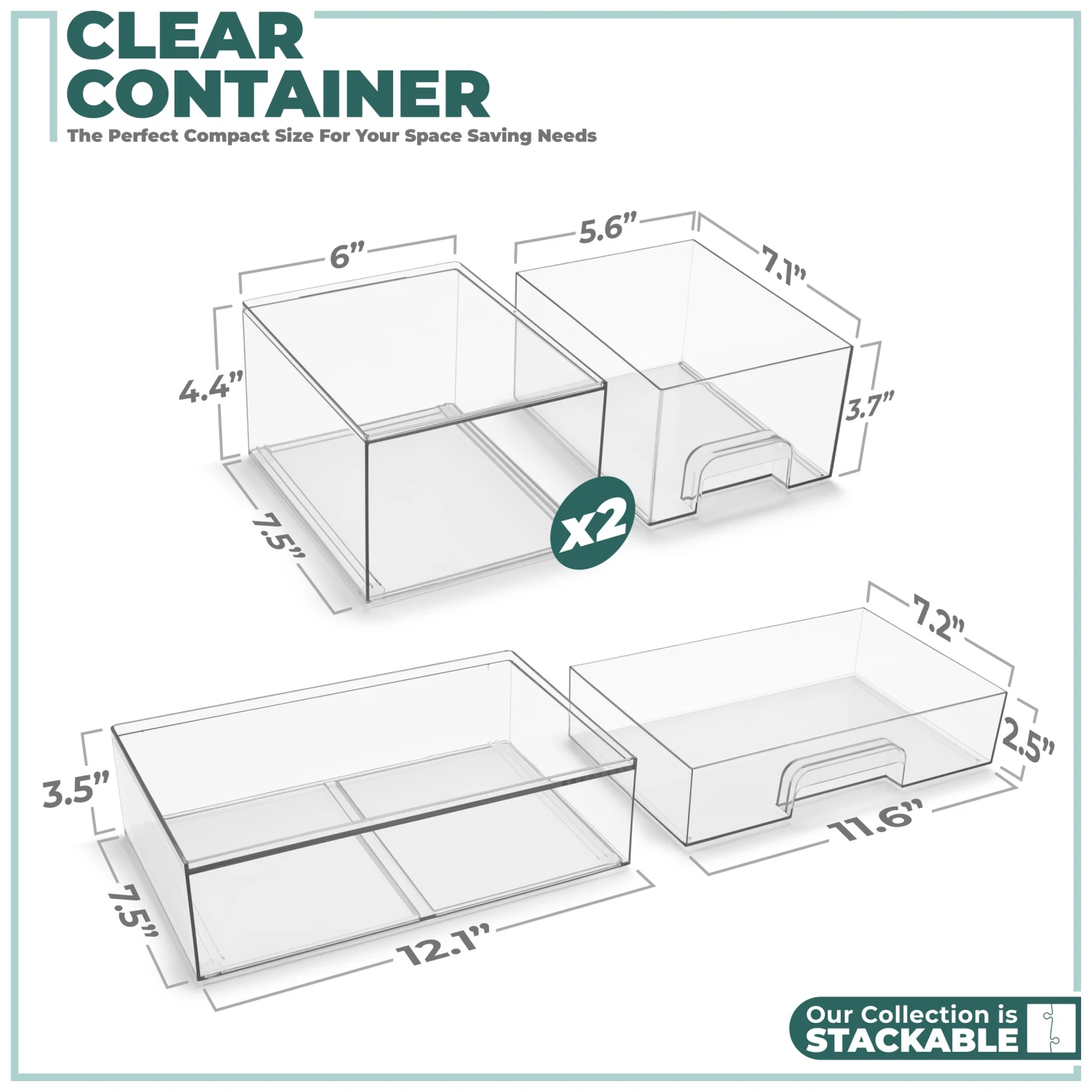 Acrylic Organizer Storage Drawers (3 Drawer) 5 Acrylic Organizer Storage Drawers (3 Drawer) - Image 3
