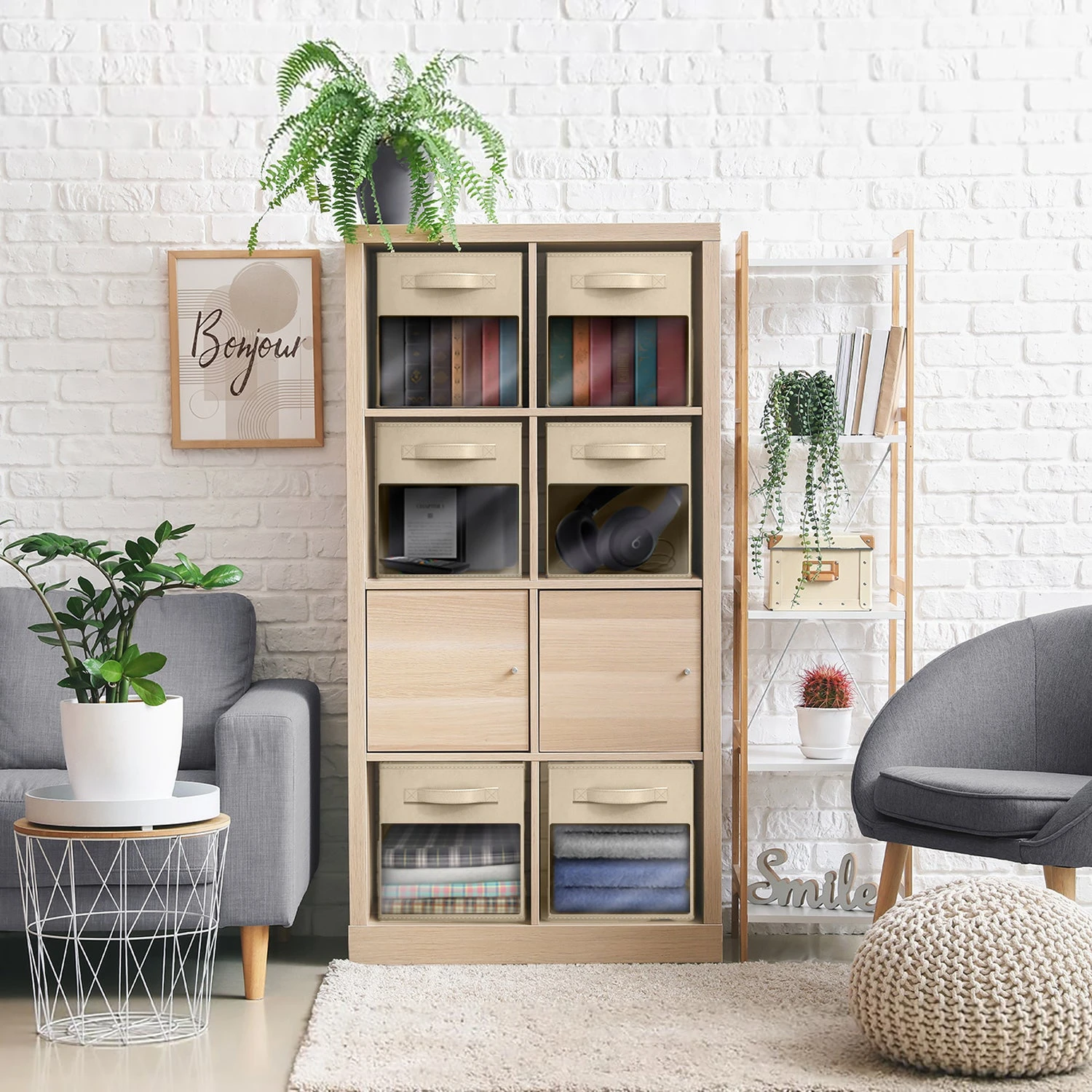 13" Large Storage Bin With Clear Window – 6-Pack 4 13" Large Storage Bin With Clear Window – 6-Pack - Image 2