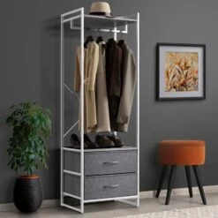 2 Drawer Tall Clothing Rack Storage -Sorbus Decor Shop 2 89c96062 4f73 4066 943e a9c142a08729