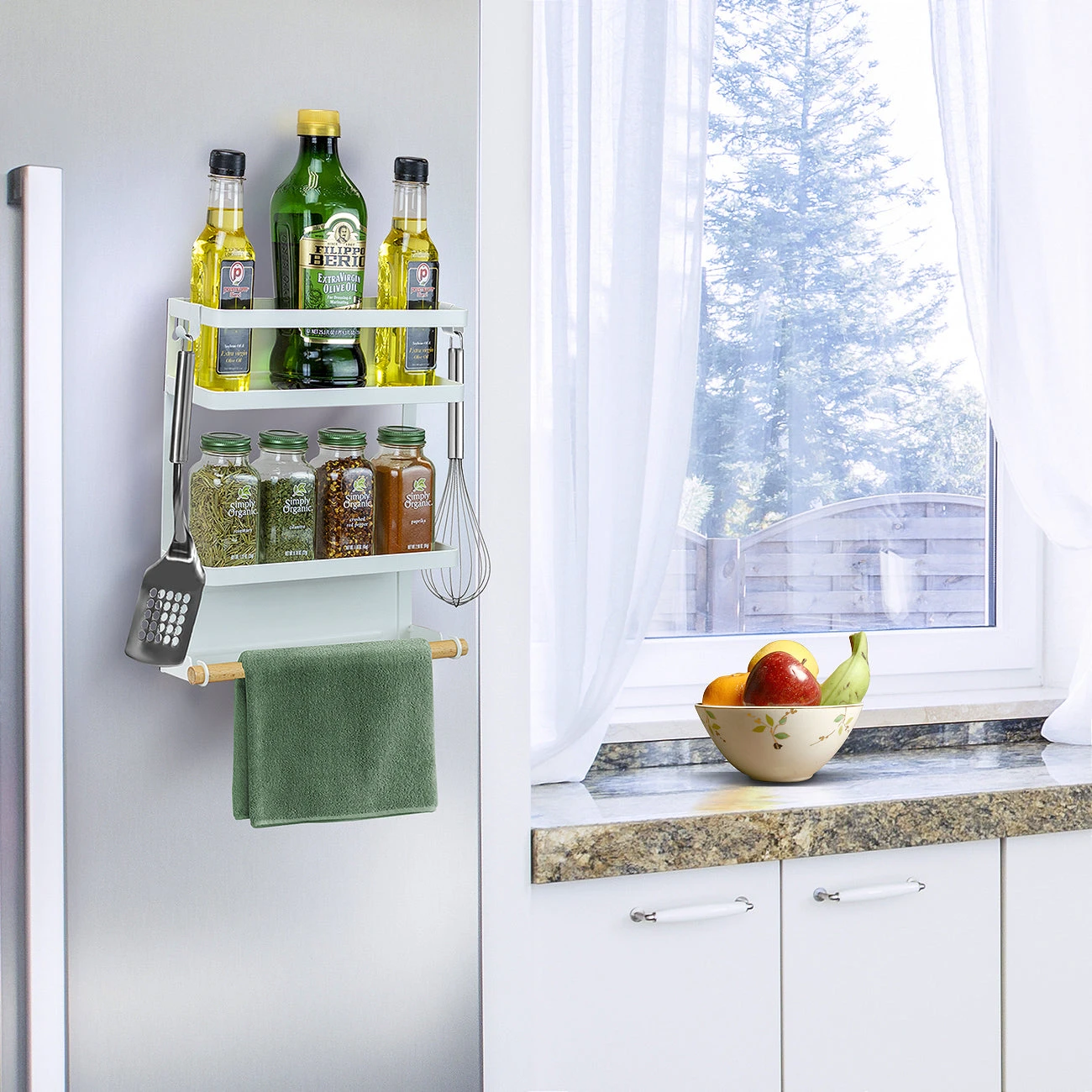 Magnetic Spice Rack Shelf (3 Tier) 6 Magnetic Spice Rack Shelf (3 Tier) - Image 4