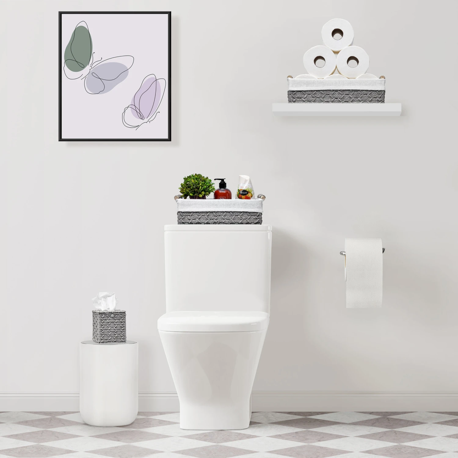 Woven Boho Decor Baskets (3 Pc) 6 Woven Boho Decor Baskets (3 Pc) - Image 4