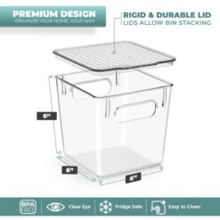 Plastic Container Bins With Lids (4 Pack) -Sorbus Decor Shop 2 925e1f79 f349 4be8 91be 91c1e86d84bf