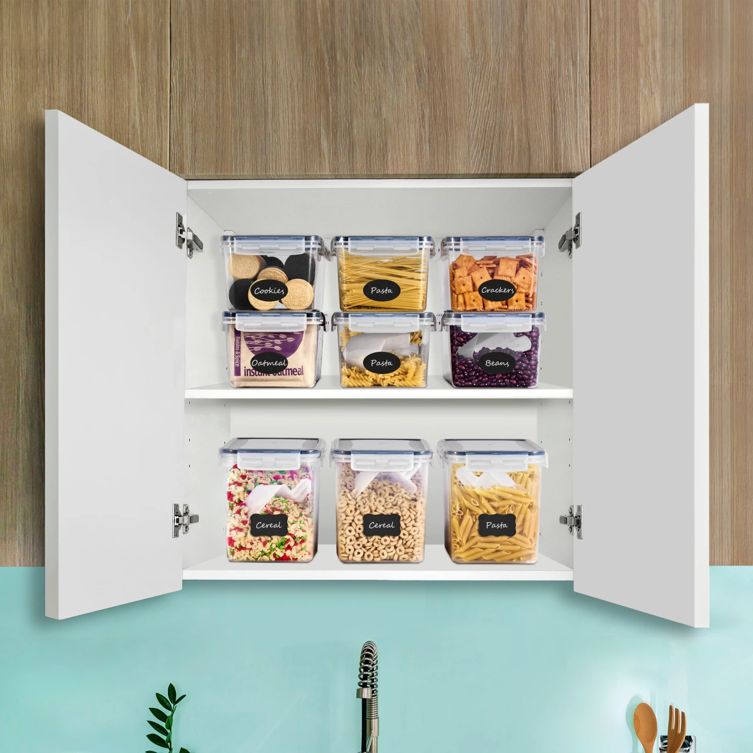 Long Rectangular Airtight Food Storage Containers With Lids (4 Pack) 6 Long Rectangular Airtight Food Storage Containers With Lids (4 Pack) - Image 4