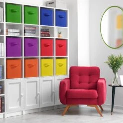 11" Cube Storage Bins 12 Pack Multicolored Set 25 11" Cube Storage Bins 12 Pack Multicolored Set -Sorbus Decor Shop 2 9e78406f 10c0 4941 97c7 14f369a4725e