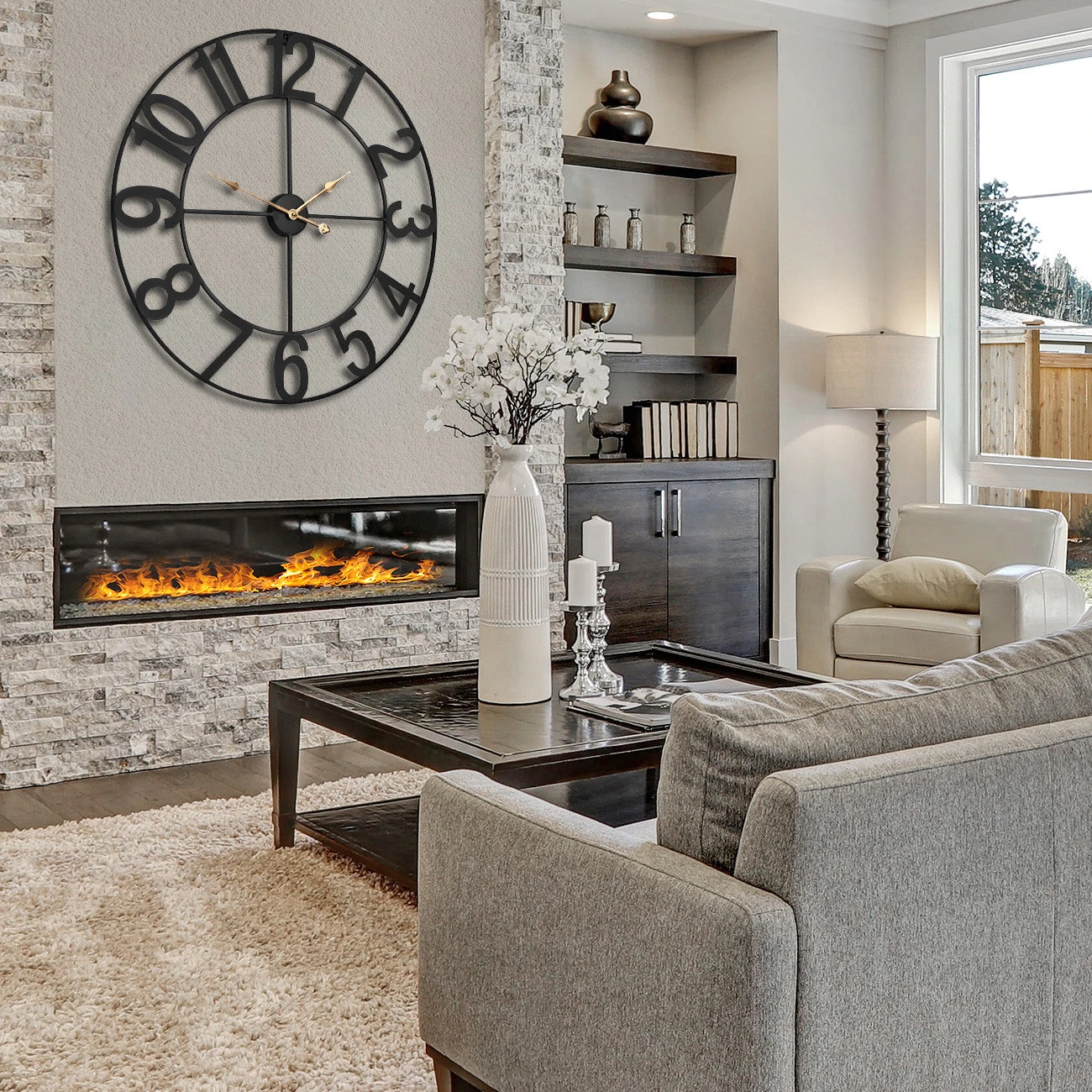 32" Wall Clock (Numeral) 4 32" Wall Clock (Numeral) - Image 2