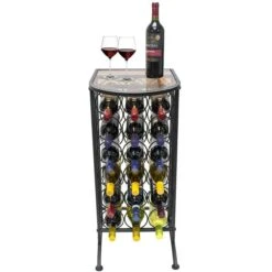 18 Bottle Wine Stand (Glass Top) -Sorbus Decor Shop 2 adfa0eba 7f32 4342 bedb 8f2766c3b4a7