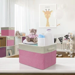 Twill Storage Basket Set With Trim (3 Pack) 25 Twill Storage Basket Set With Trim (3 Pack) -Sorbus Decor Shop 2 b0f8619e d9e6 41bd 98a1 a75d7854e323