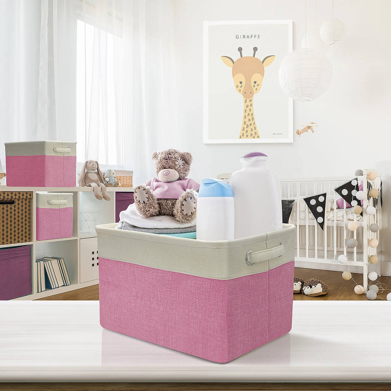 Twill Storage Basket Set With Trim (3 Pack) 12 Twill Storage Basket Set With Trim (3 Pack) - Image 10