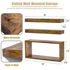 Floating Shelves For Wall (Set Of 3) -Sorbus Decor Shop 2 b6a96108 de99 48ef b22c b715f9730218