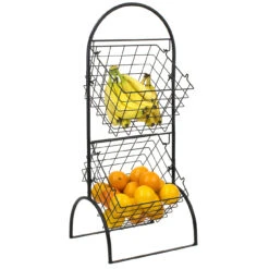 Adjustable Market Basket Stand (2 Tier) 12 Adjustable Market Basket Stand (2 Tier) -Sorbus Decor Shop 2 b87f2d41 09f7 45b4 b9d3 06f5bf5319a4