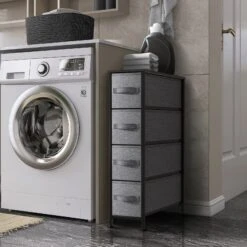 4 Drawer Narrow Storage Tower -Sorbus Decor Shop 2 b8e08929 ca9a 4388 8b6b e0f0157f2567