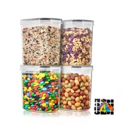 Medium Airtight Food Storage Containers (4 Pack)