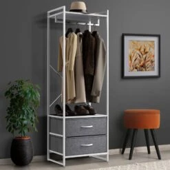 2 Drawer Tall Clothing Rack Storage -Sorbus Decor Shop 2 d09e6f50 5544 41cd bffc 96ef7230d3d2