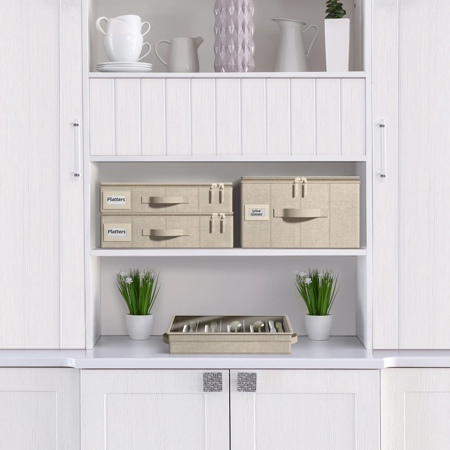 China Storage Champagne Glass Container Dinnerware Organizer (1 Piece) 4 China Storage Champagne Glass Container Dinnerware Organizer (1 Piece) - Image 2