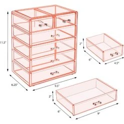 Makeup Organizer Drawer Set (6 Drawer) -Sorbus Decor Shop 2 e34995d1 f7b2 4e6e b61e e3b9c21a04fb