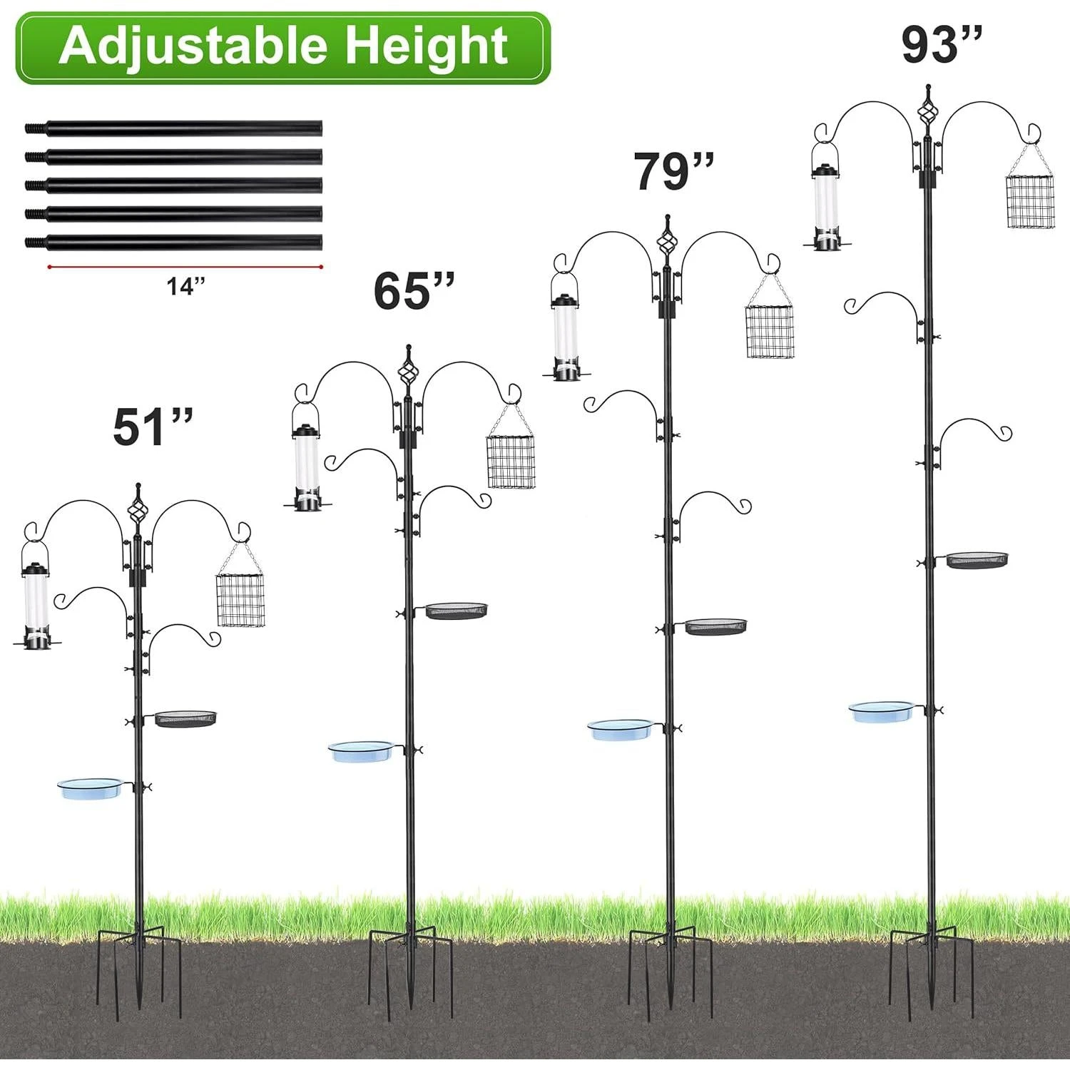Bird Feeding-bath Station 5 Bird Feeding-bath Station - Image 3