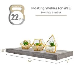 24" Floating Shelves (4 Pk) -Sorbus Decor Shop 2 fb0f8416 f23f 494a ab8b 7c8c7d8a1422