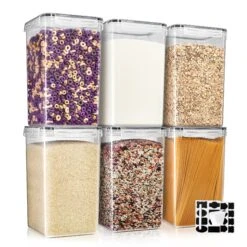 Tall Large Airtight Food Storage Containers (6 Pack) -Sorbus Decor Shop 2 fb124fdb 162a 47b2 8953 c6be409e9207