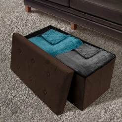 Faux Suede Storage Bench (Medium) -Sorbus Decor Shop 2 fb3cb142 0518 4143 9c33 d3051af1b4db