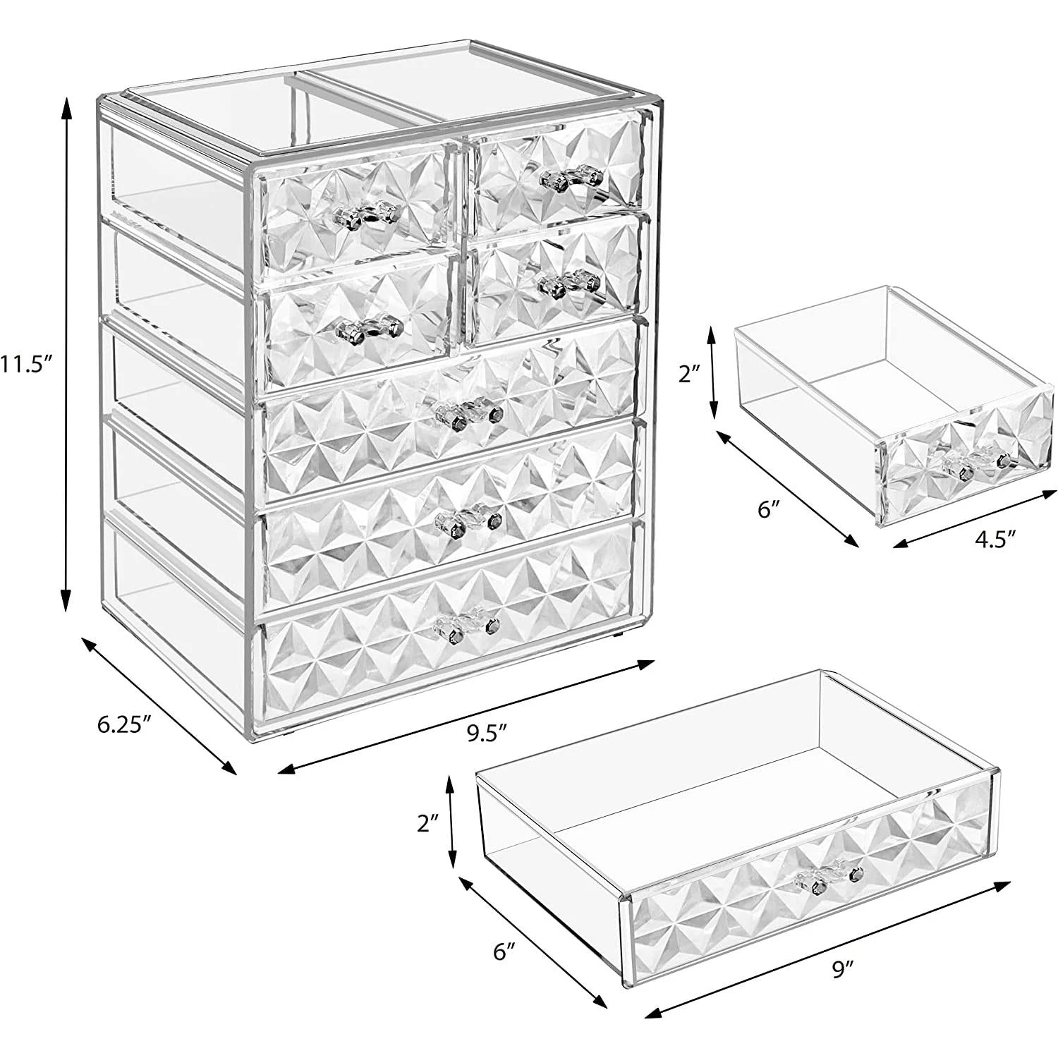 Diamond Makeup Organizer (7 Drawers) 6 Diamond Makeup Organizer (7 Drawers) - Image 4