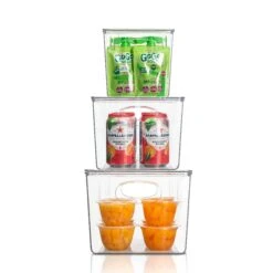 Plastic Container Bin With Lids (Variety Set) 22 Plastic Container Bin With Lids (Variety Set) -Sorbus Decor Shop 3.FR BSETCR frontprops