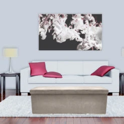 Faux Suede Storage Bench (Large) -Sorbus Decor Shop 3.LS1 Biege