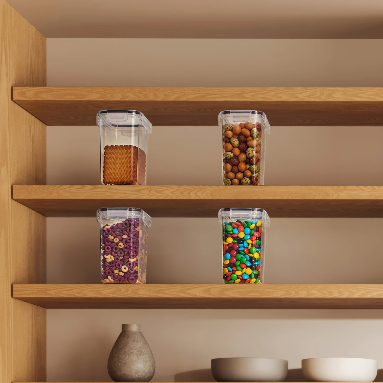 Medium Airtight Food Storage Containers (4 Pack) 8 Medium Airtight Food Storage Containers (4 Pack) - Image 6