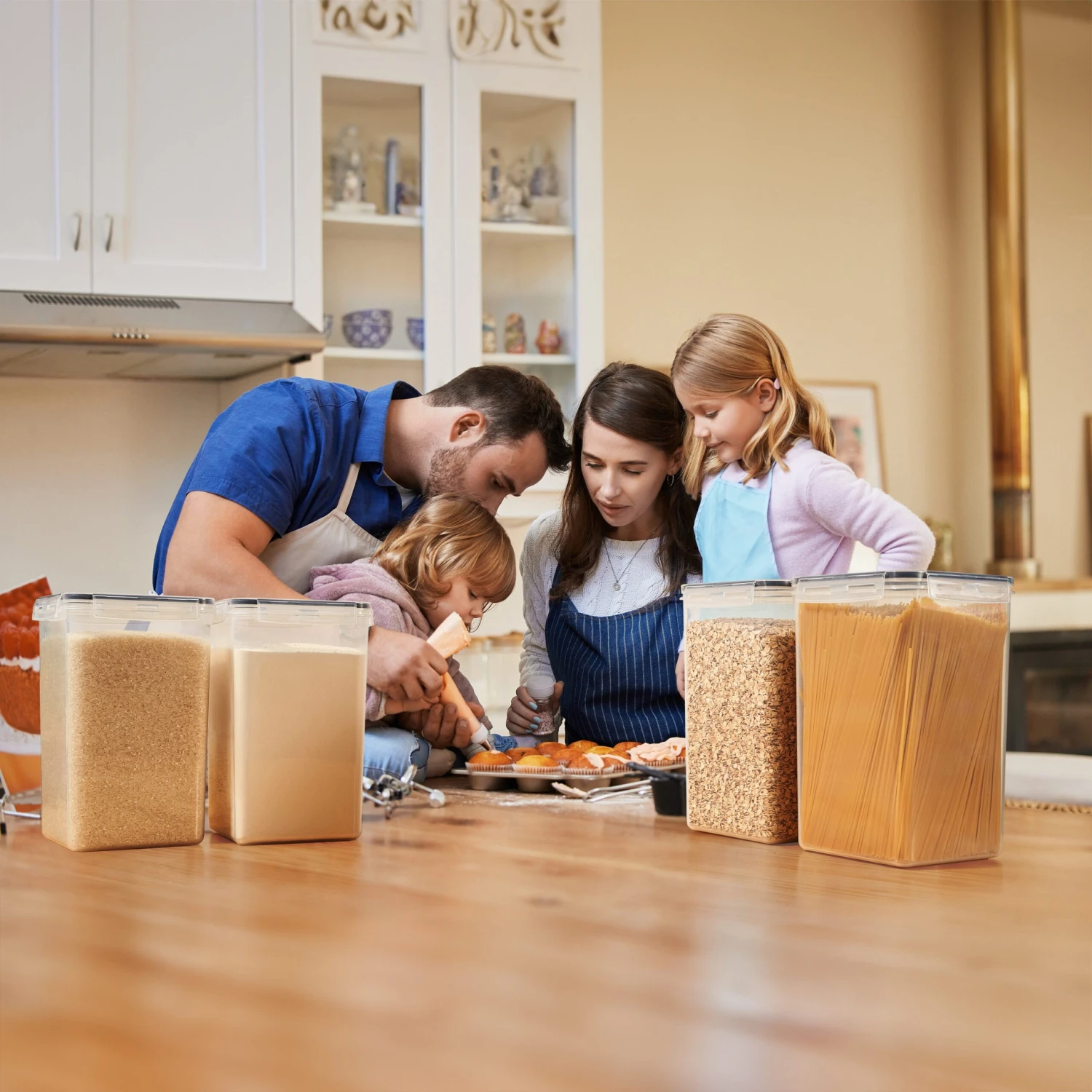 Tall Large Airtight Food Storage Containers (4 Pack) 9 Tall Large Airtight Food Storage Containers (4 Pack) - Image 7